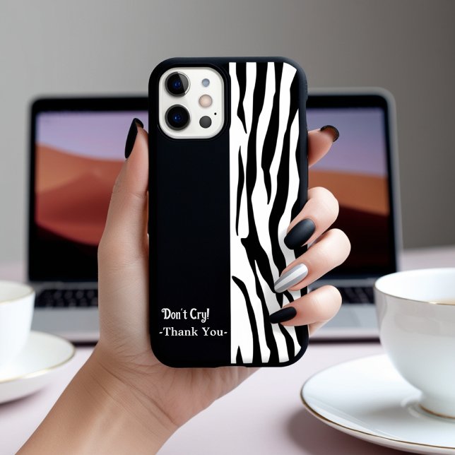 Don't Cry Zebra Pattern Case (Creator Uploaded)