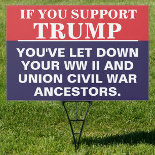 Don't Disappoint The Ancestors Vote Blue Sign