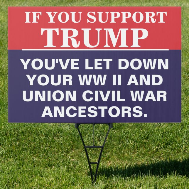 Don't Disappoint The Ancestors Vote Blue Sign (Insitu)