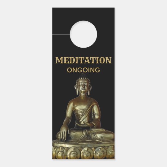 Don T Disturb Meditation Door Hanger