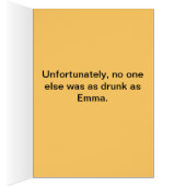Don't Do Croquet Tricks at Office Parties Cards (Inside (Right))