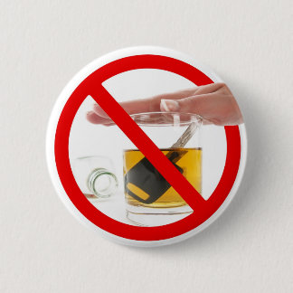 Don't drink and drive pinback button