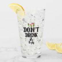 Don't drink and Fly Type Black Halloween Funny