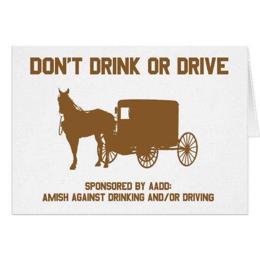 dont drink or drive4 cards (Front Horizontal)
