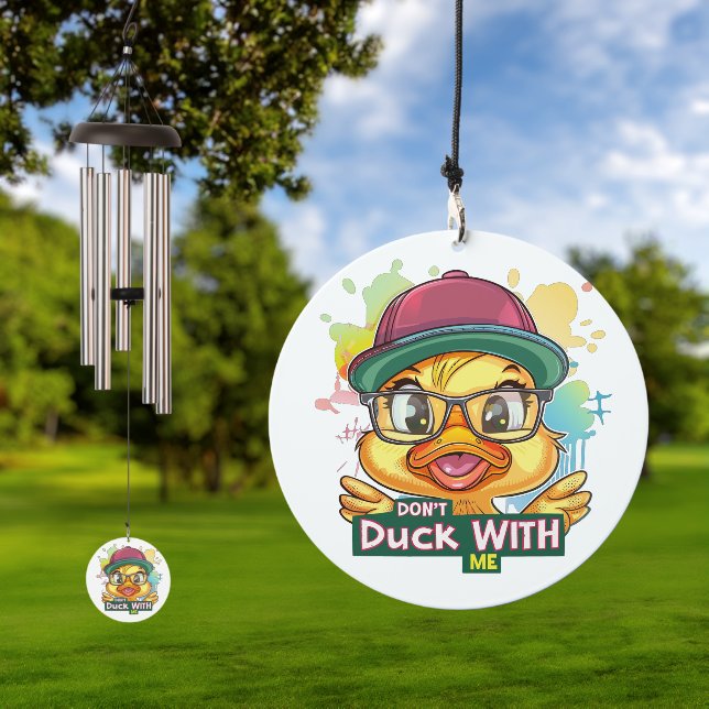 Don't Duck With Me Funny Wind Chime (Outdoor)