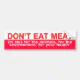 don't eat meat bumper sticker | Zazzle
