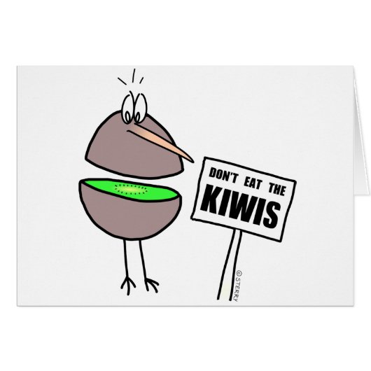 Don't Eat The Kiwis Cards (Front Horizontal)