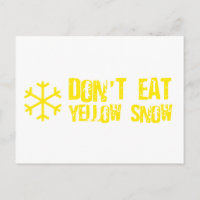 Don't Eat Yellow Snow - Funny, Comedy, Humour