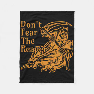Don't Fear The Reaper Gothic Death Grim Reaper Hal Fleece Blanket