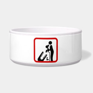 Don't Feed Daughter To The Crocodile Zoo Sign Bowl