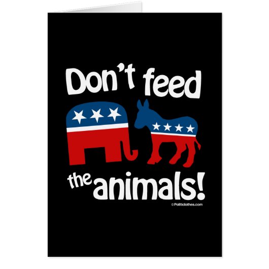 Don't Feed the Animals Cards (Front)