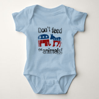Don't Feed the Animals Party Politics Baby Bodysuit