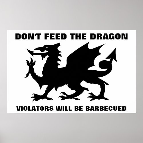 Dont Feed the Dragon Print