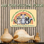 &quot;Don&#39;t Feed Urban Wildlife!&quot; Homeowner Association Metal Sign