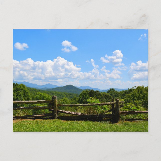 Don't Fence Me In  -  Blue Ridge Mountains Postcard (Front)
