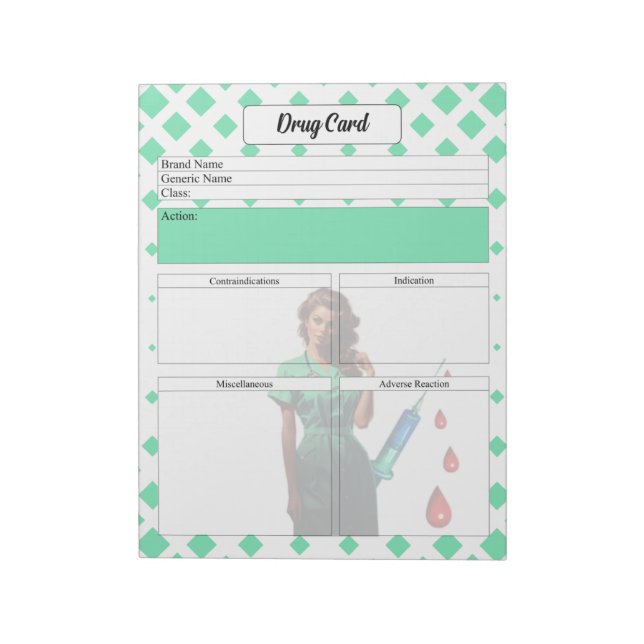 Don't Flatter Yourself _Drug Card Notepad (Rotated)