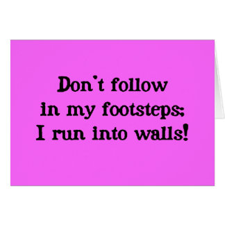 Don't follow