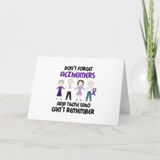 Dont Forget Alzheimers Card