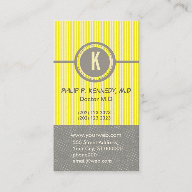 Don't Forget ! Appointment Circles Edgy Business Card (Front)