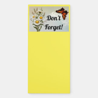 Don't Forget Butterfly Magnetic Notepad