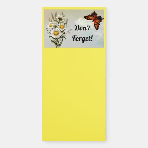 Dont Forget Butterfly Magnetic Notepad