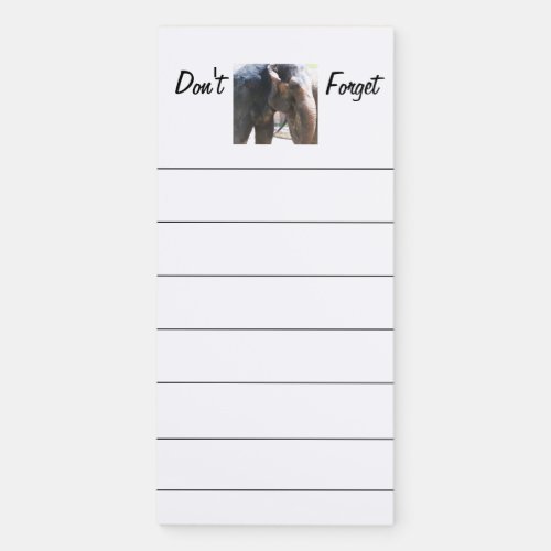 Dont Forget _ Elephant on Magnetic Notepad