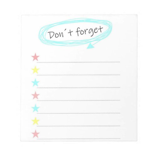 Dont Forget List Notepad