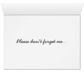 Don't Forget Me Card (Inside Horizontal (Bottom))