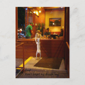 Don't Forget My Doggie Bag! Postcard