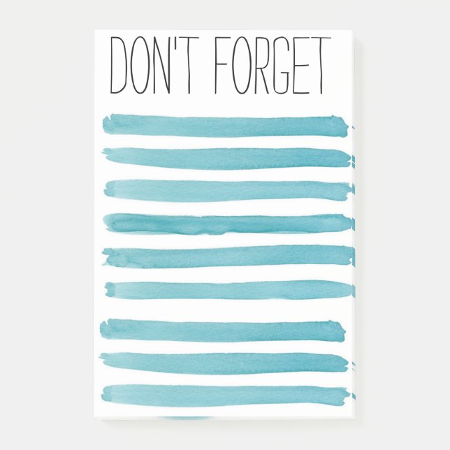 DONT FORGET Note Pad (Front)