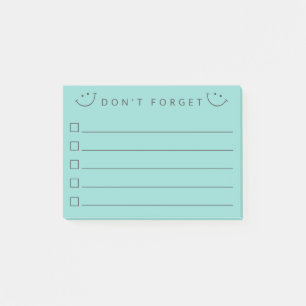 Don't Forget Smiles Post-it Notes