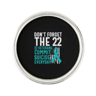 Dont Forget The 22 Veterans Lapel Pin