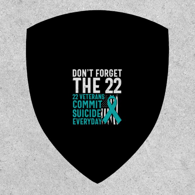 Dont Forget The 22 Veterans Patch (Front)