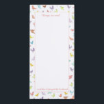 Don't Forget the Birdseed Cute Birds Grocery List Magnetic Notepad<br><div class="desc">Make yourself smile with this cheeky magnetic notepad featuring colorful watercolor birds with attitude!  Title reads "things we need" and footer reads "and don't forget the birdseed."   Make grocery lists fun with this whimsical,  original notepad! Perfect for bird lovers!</div>