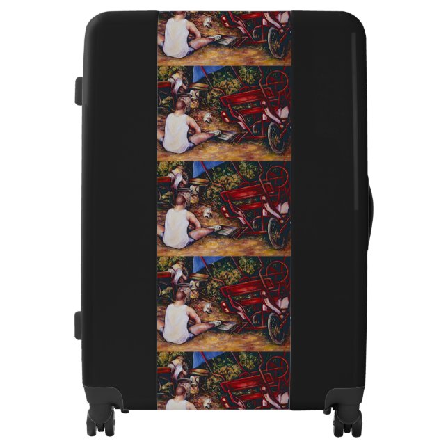 Don't Forget the Garlic Luggage (Front)