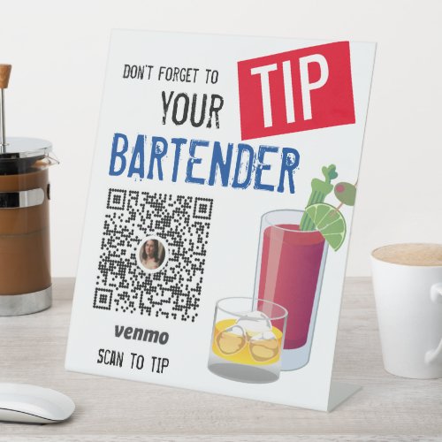 Dont Forget Tip Your Server Bartender Venmo Sign