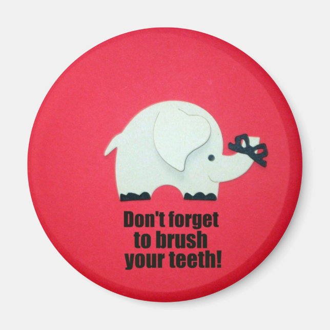 Don't forget to brush your teeth! magnet (Front)