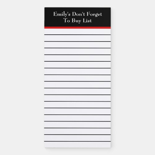 Dont Forget To Buy List  Personalized Magnetic Notepad