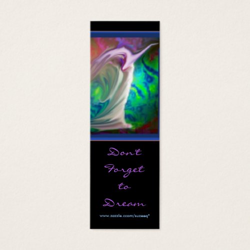 Don't forget to Dream v1 bookmark Business Card Templates