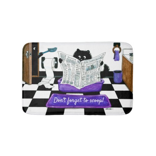 Dont forget to scoop Cat Bath Mat by Bihrle