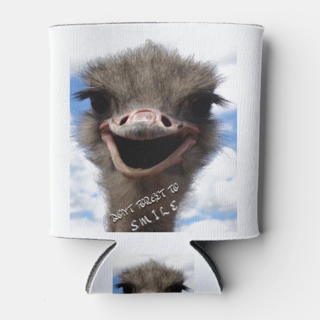 DON'T FORGET TO SMILE CAN COOLER (Front)