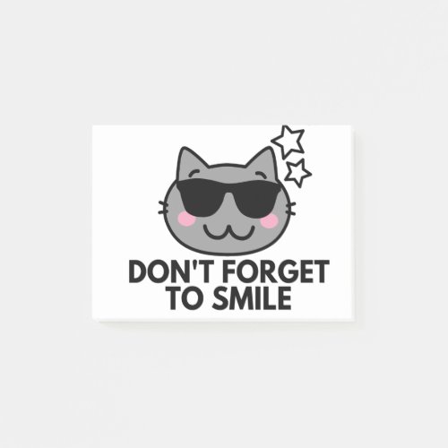 DONT FORGET TO SMILE POST_IT NOTES