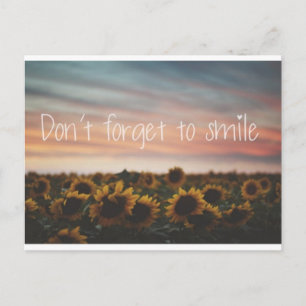 Don't Forget To Smile Postcard