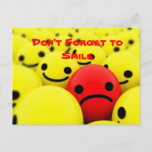 Don't Forget to Smile - Postcard (Front)