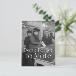 Don't Forget to Vote Postcard | Zazzle