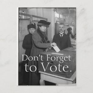 Don't Forget to Vote Postcard