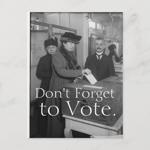 Dont Forget to Vote Postcard