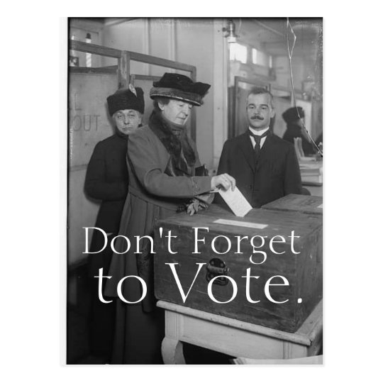 Don't Forget to Vote Postcard | Zazzle.com