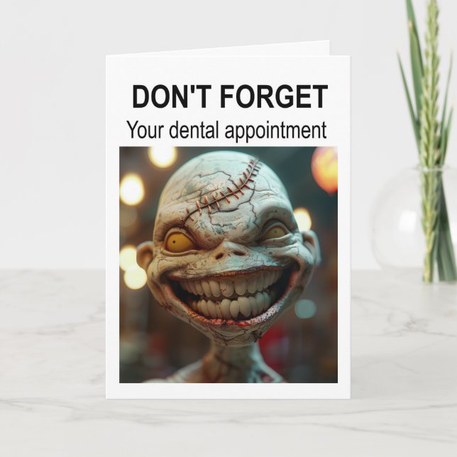Don't forget your dental appointment. card (Front)