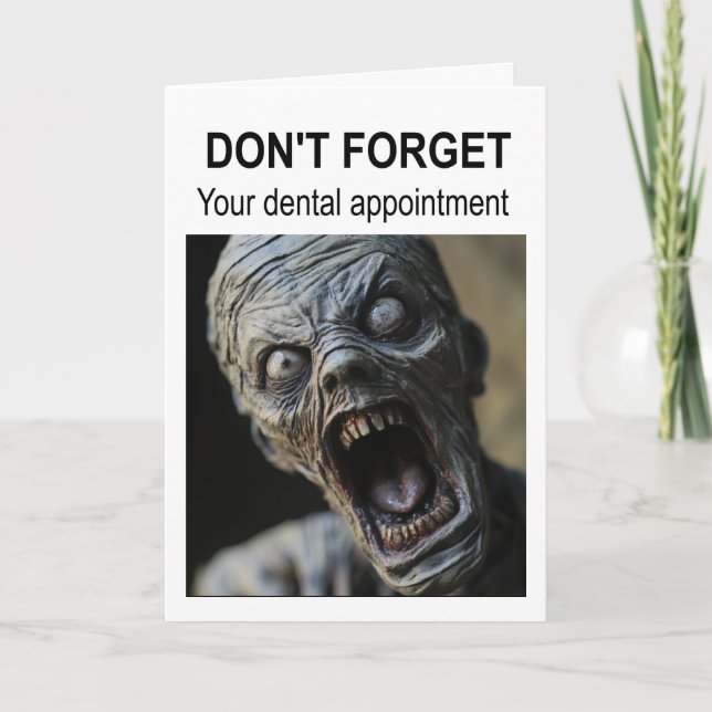 Don't forget your dental appointment. card (Front)
